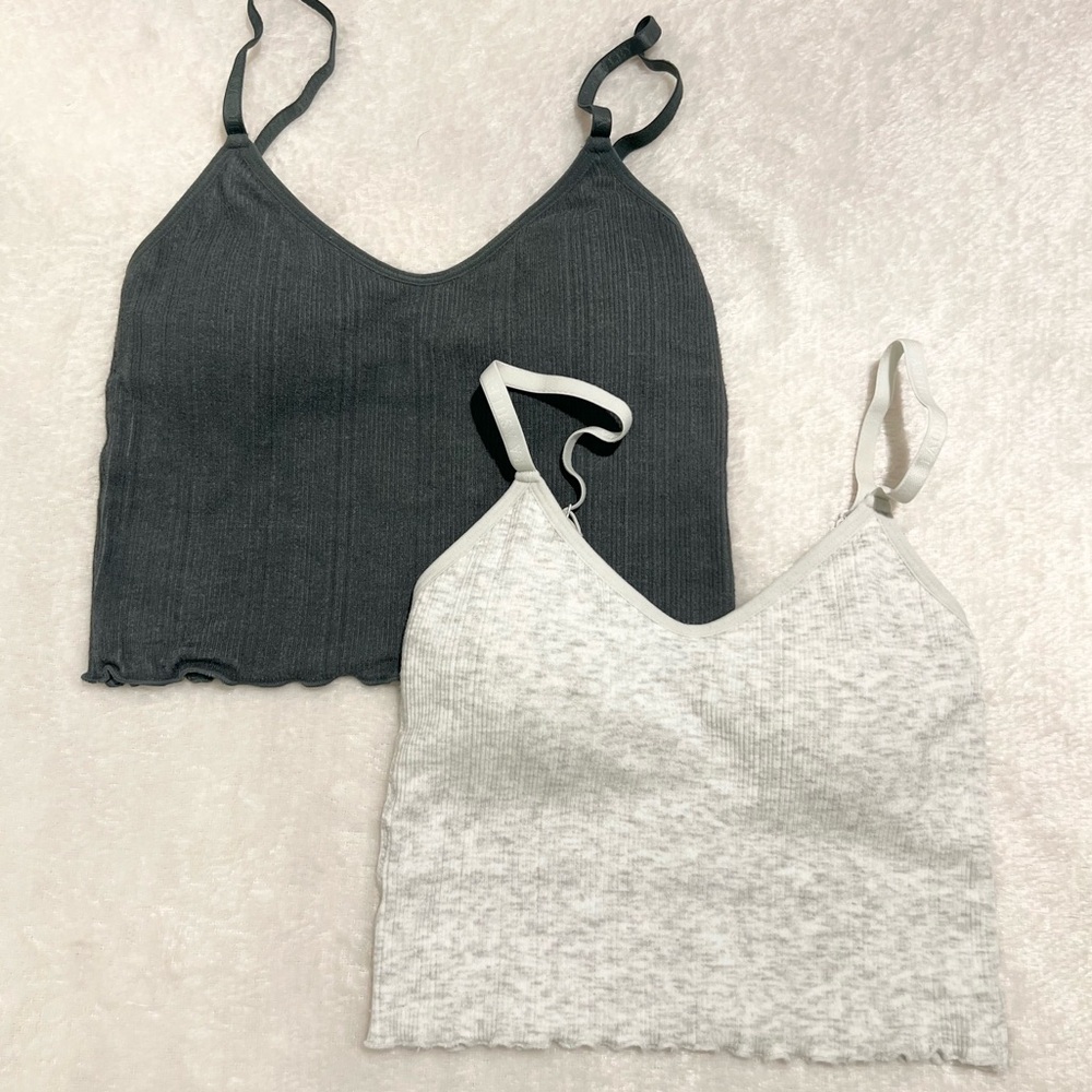 Cropped Cami’s x2 with Removable pads